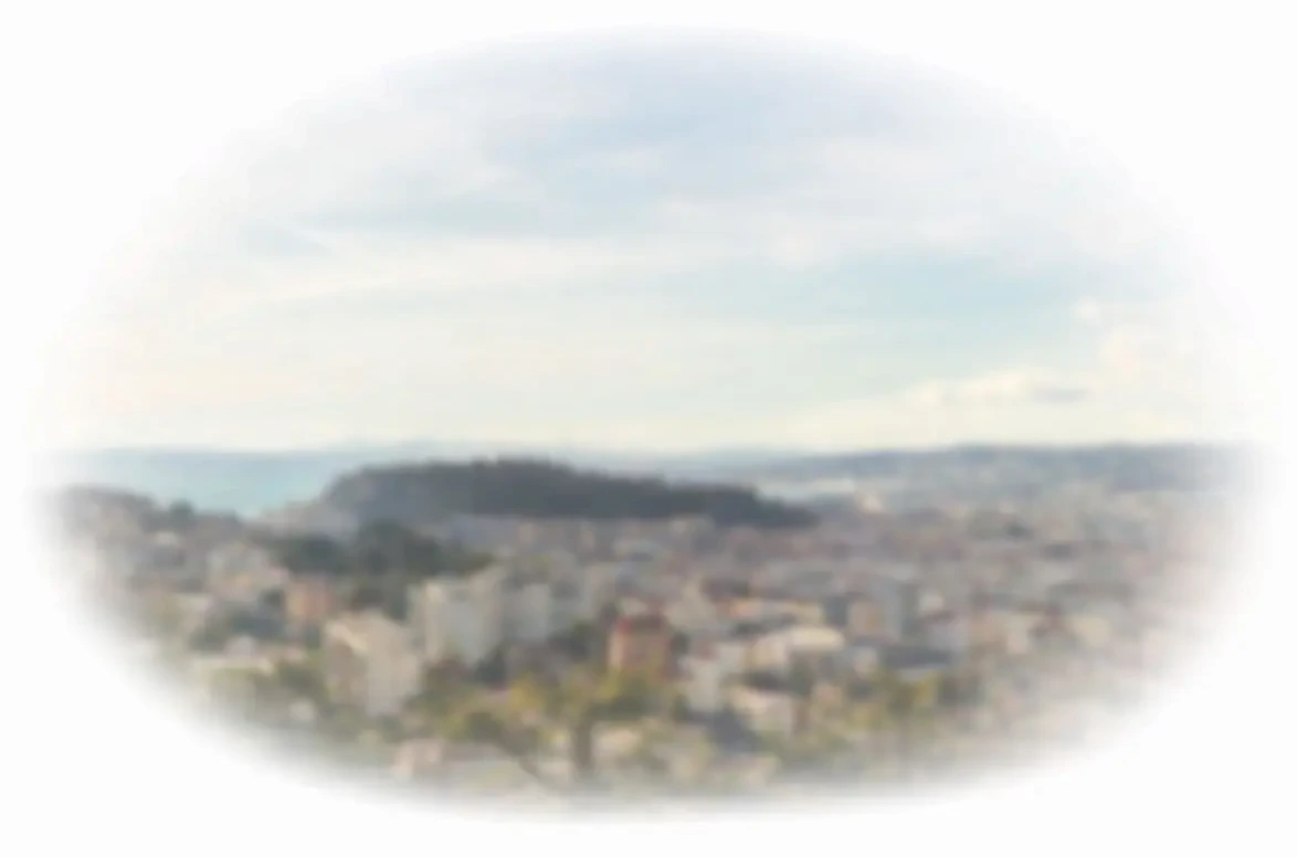 Vue de Nice Cimiez sur la Côte d’Azur
